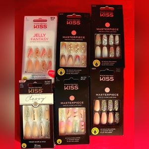 6 Pack Kiss Press On Nails NWT 💅